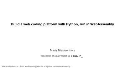 First page of Talk slides PDF
