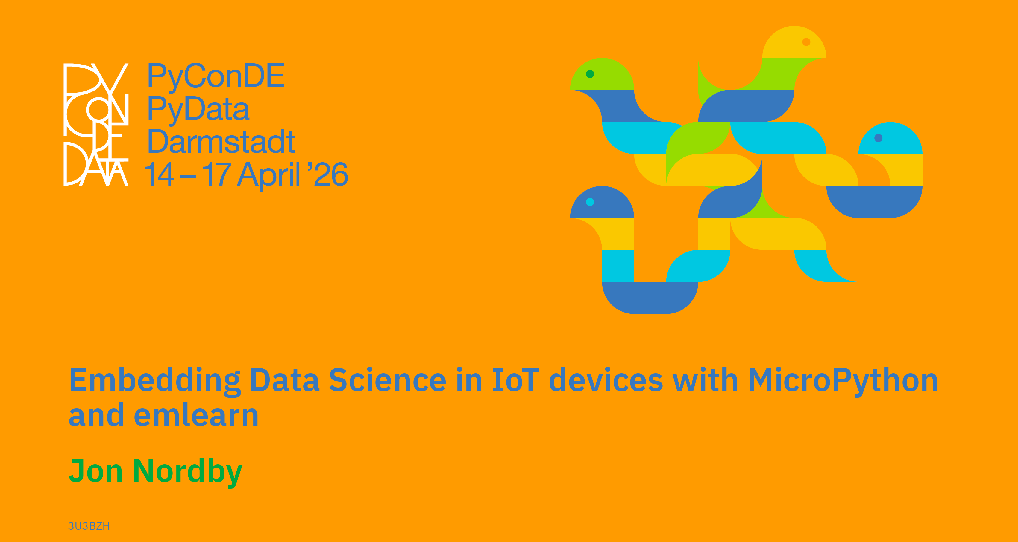 Social card for talk: Embedding Data Science in IoT devices with MicroPython and emlearn