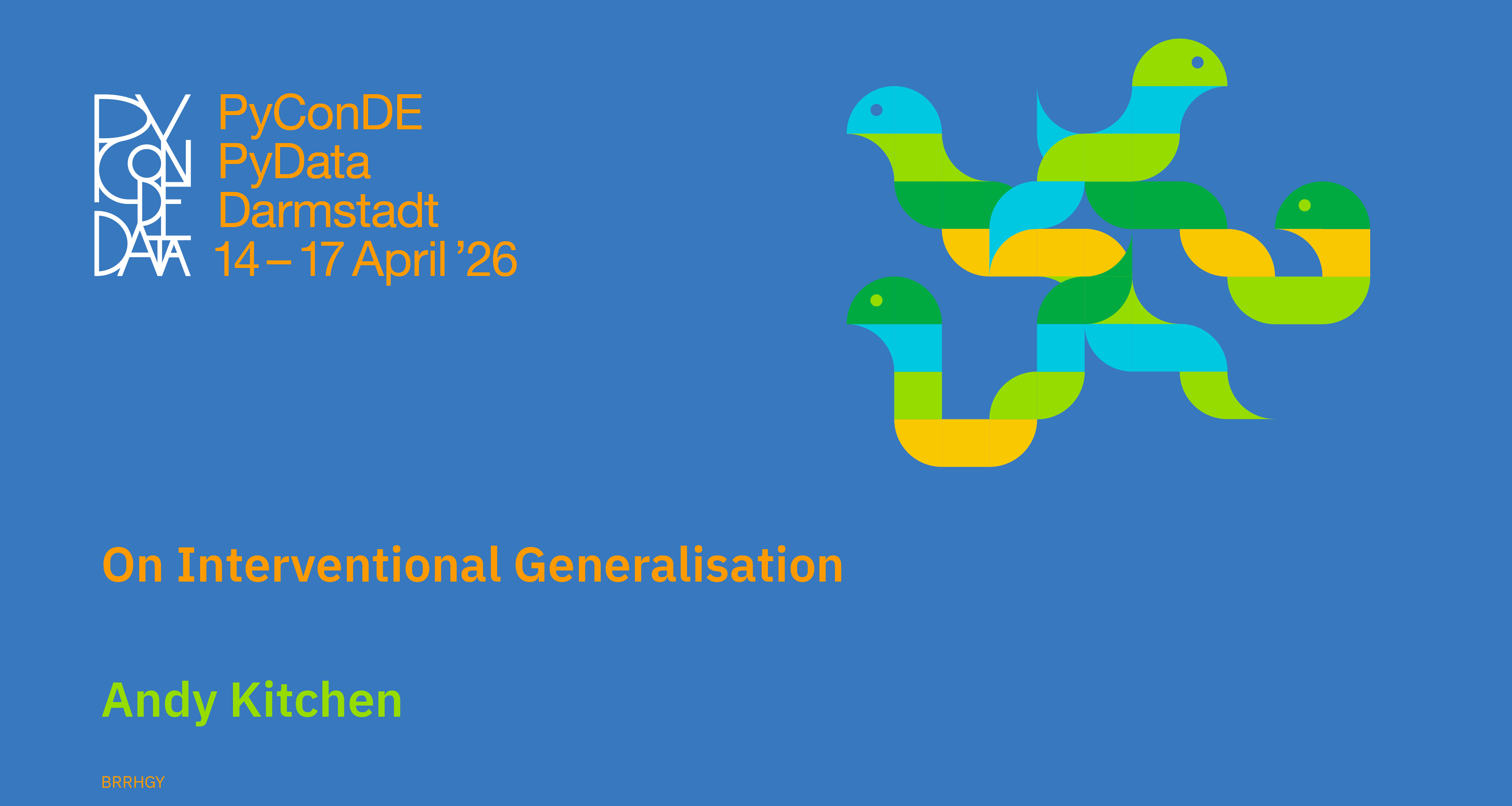 Social card for talk: On Interventional Generalisation