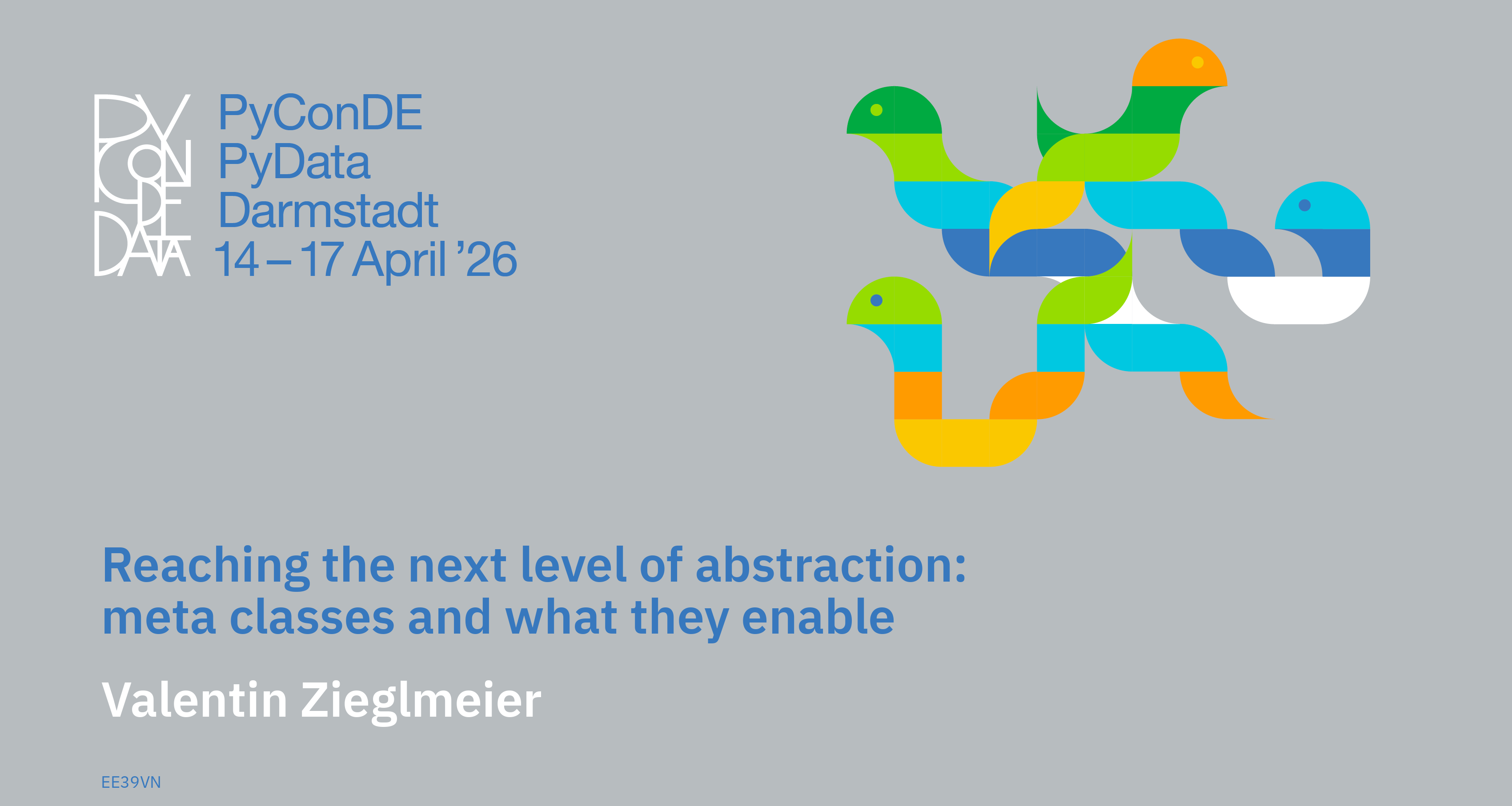 Social card for talk: Reaching the next level of abstraction: meta classes and what they enable