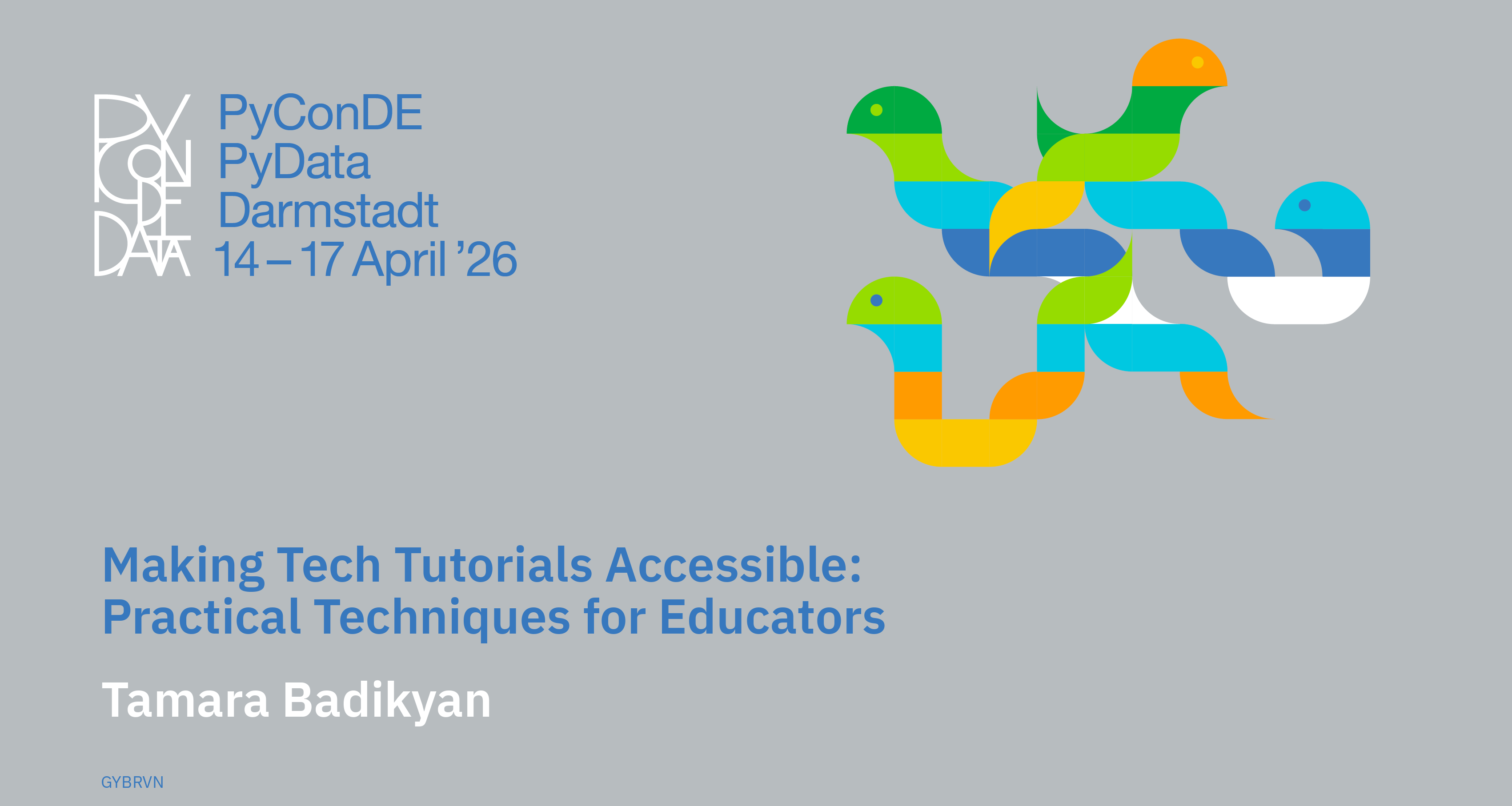 Social card for talk: Making Tech Tutorials Accessible: Practical Techniques for Educators