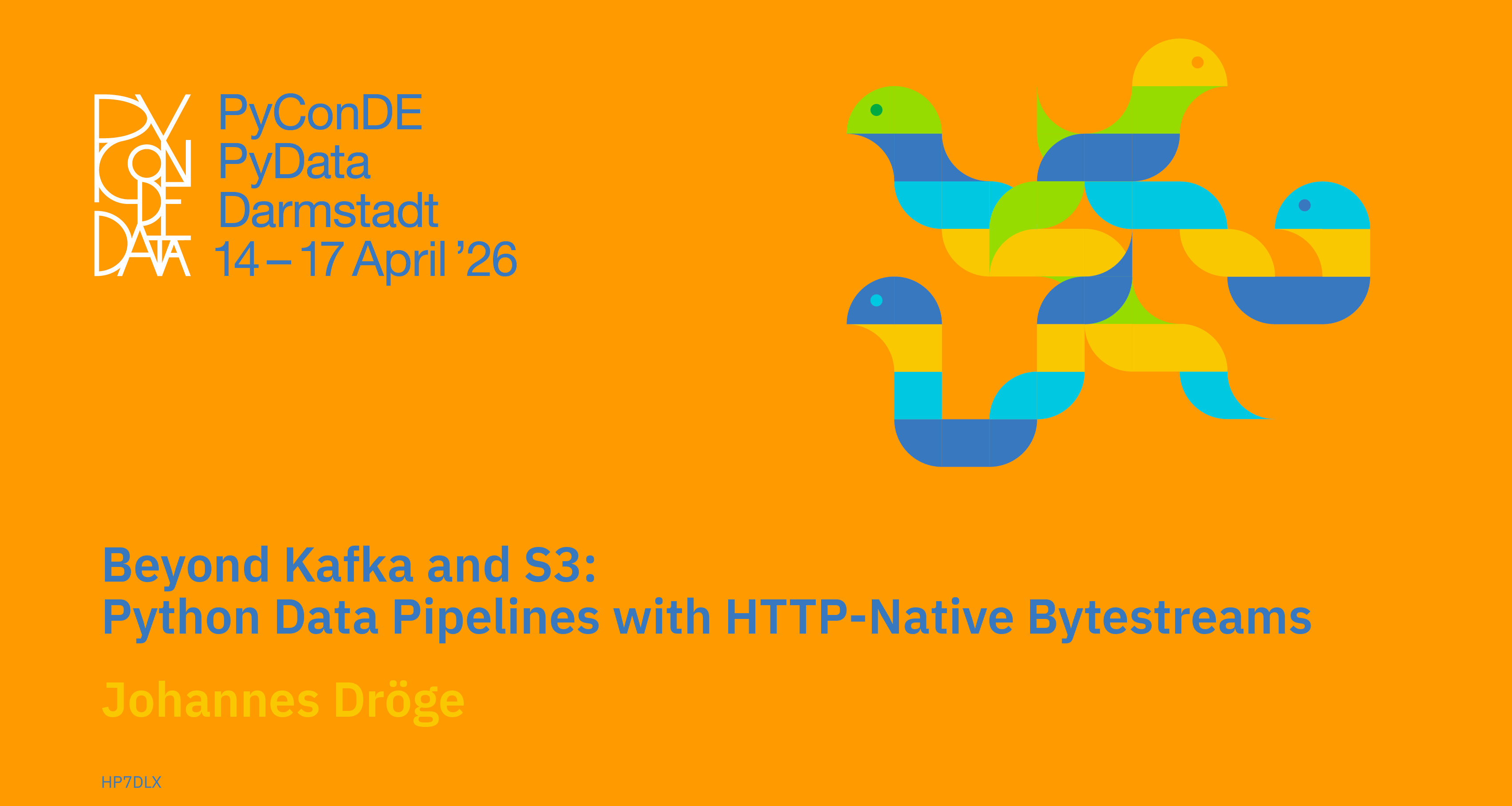 Social card for talk: Beyond Kafka and S3: Python Data Pipelines with HTTP-Native Bytestreams