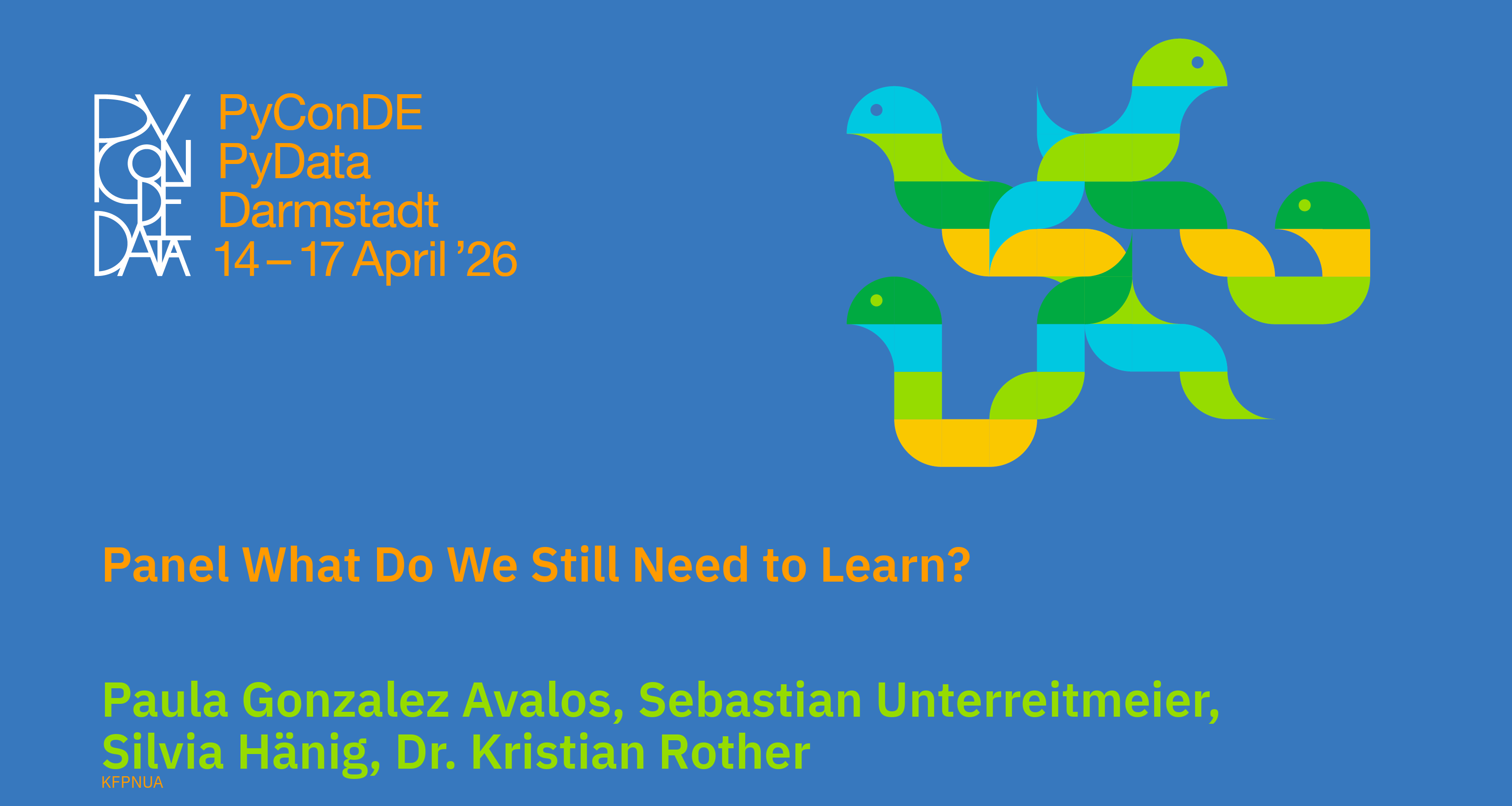Social card for talk: Panel What Do We Still Need to Learn?