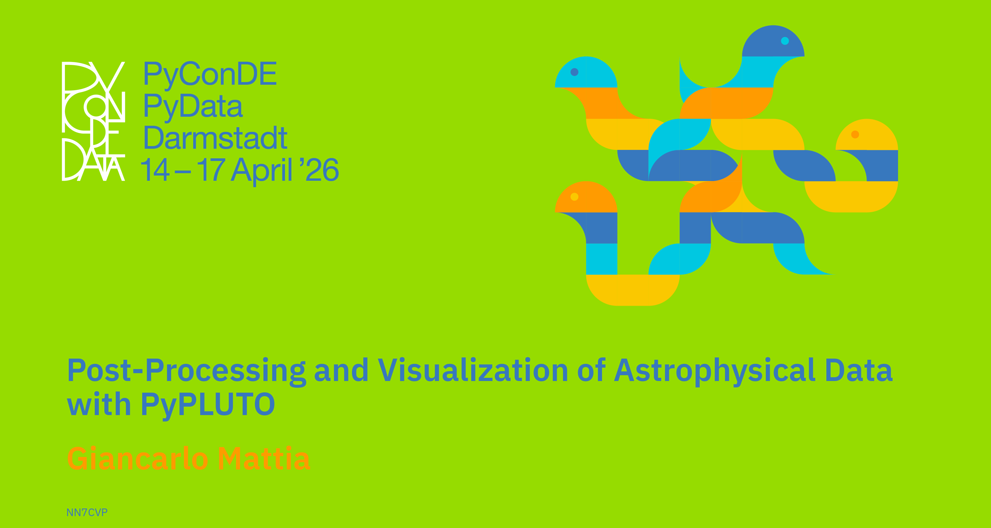 Social card for talk: Post-Processing and Visualization of Astrophysical Data with PyPLUTO