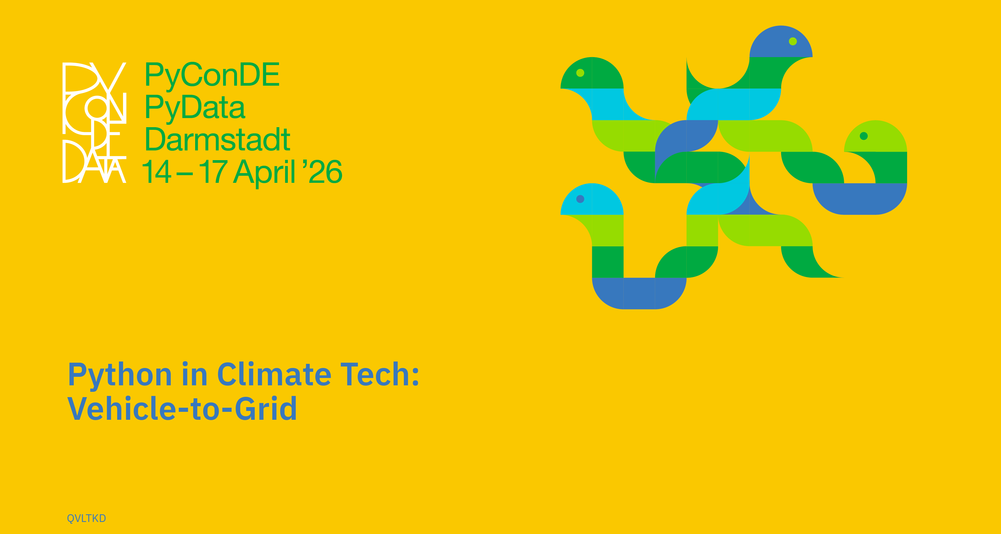 Social card for talk: Python in Climate Tech: Vehicle-to-Grid