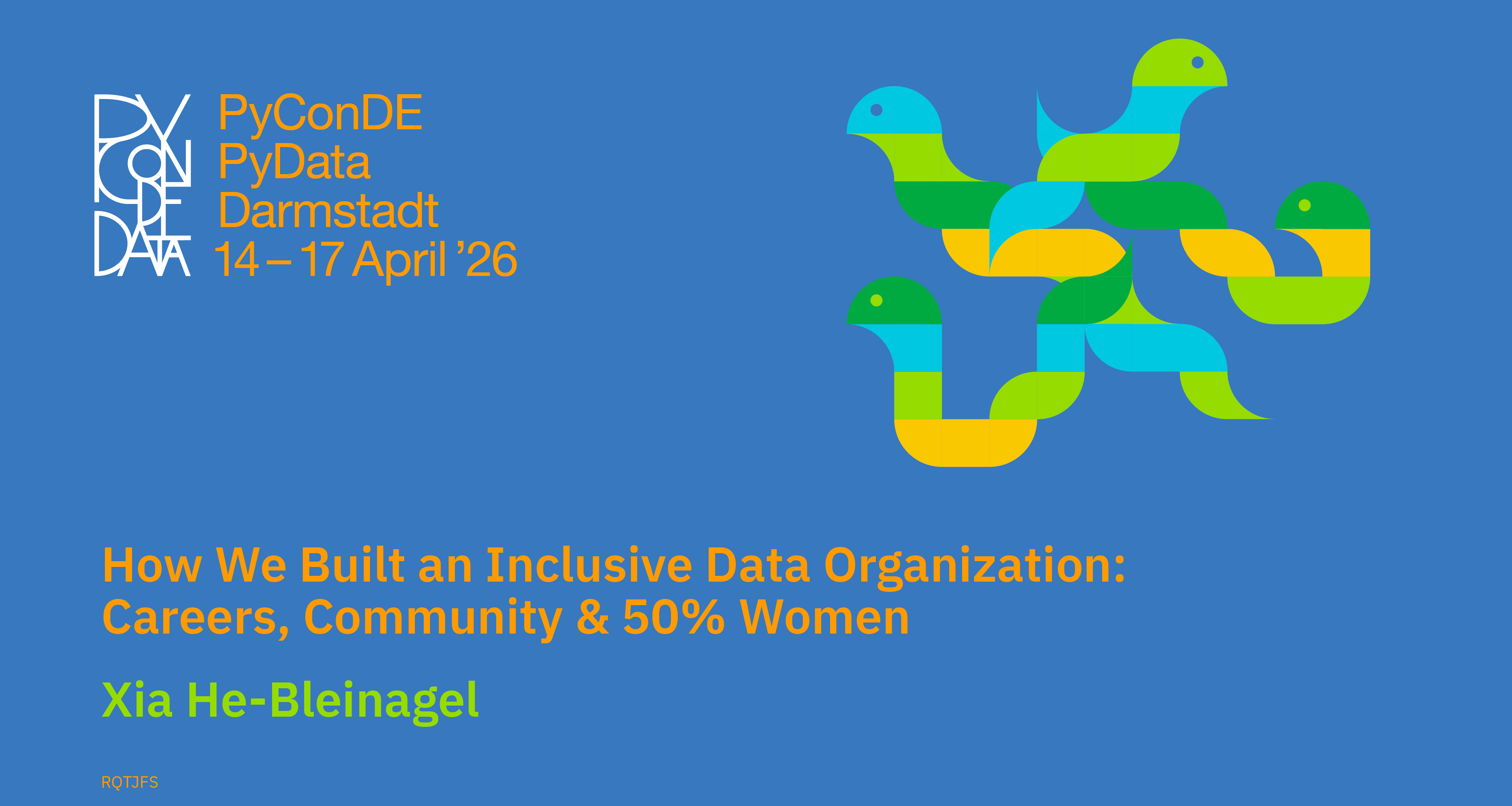 Social card for talk: How We Built an Inclusive Data Organization: Careers, Community & 50% Women