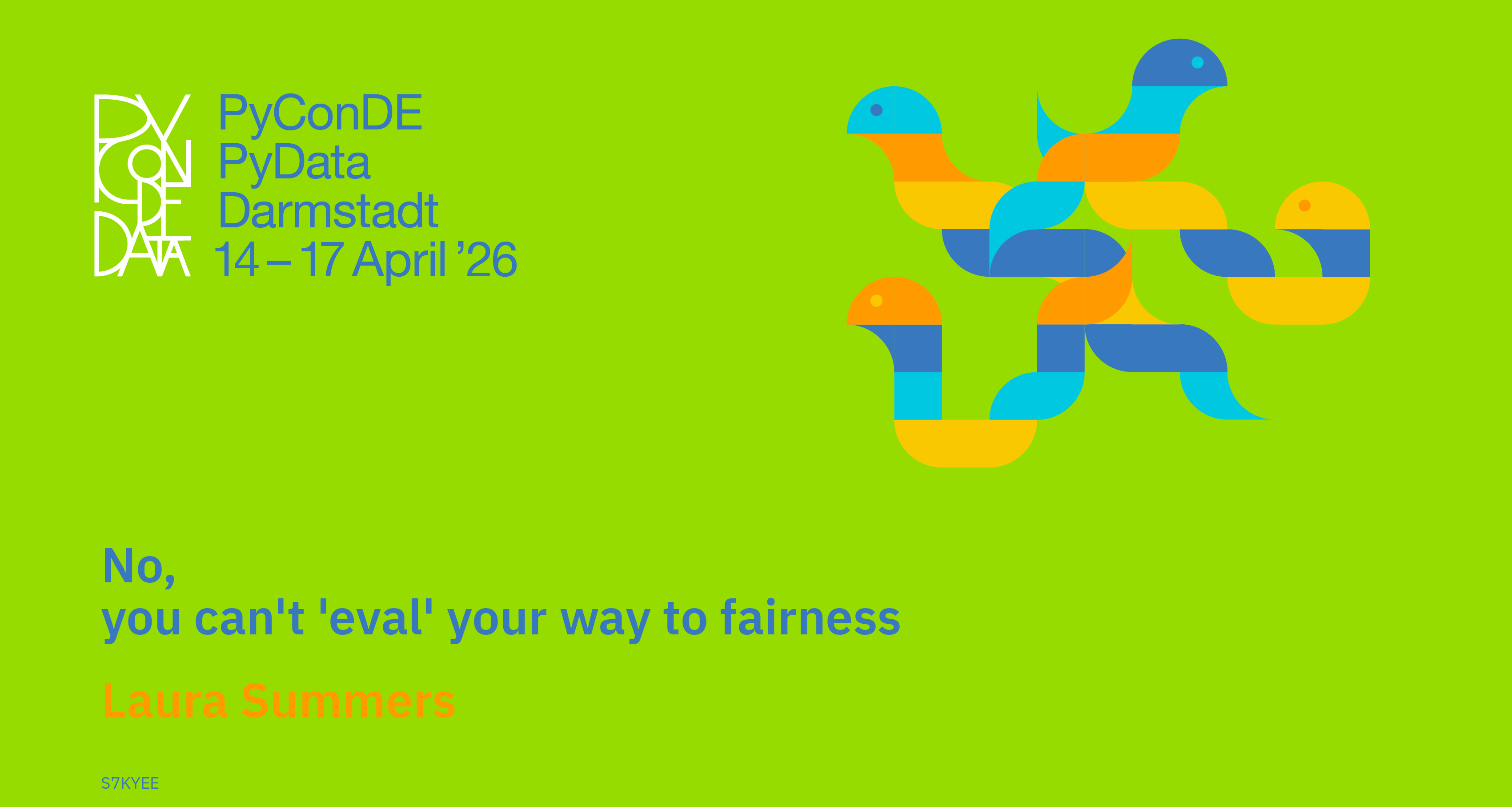 Social card for talk: No, you can't 'eval' your way to fairness