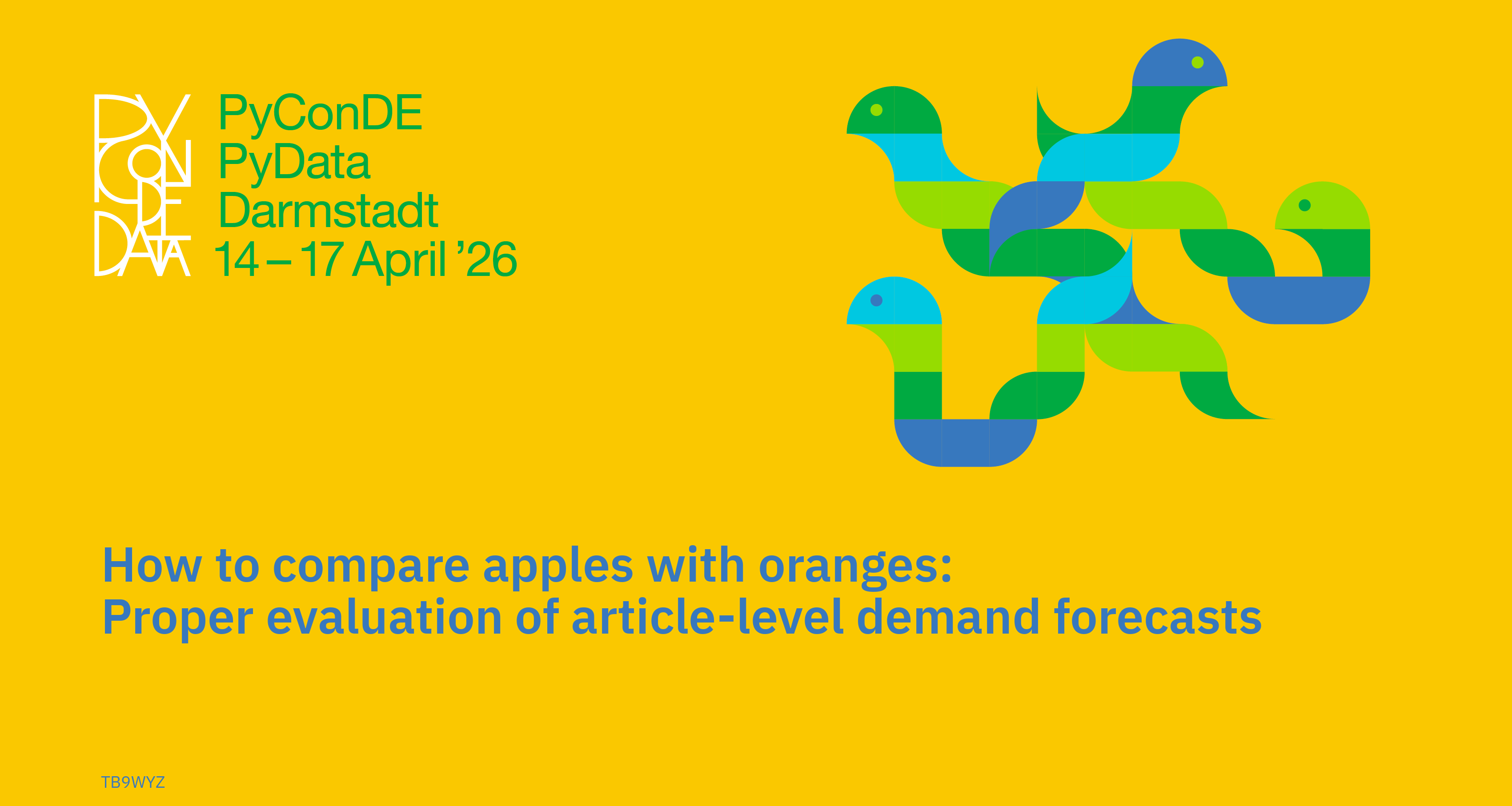 Social card for talk: How to compare apples with oranges: Proper evaluation of article-level demand forecasts