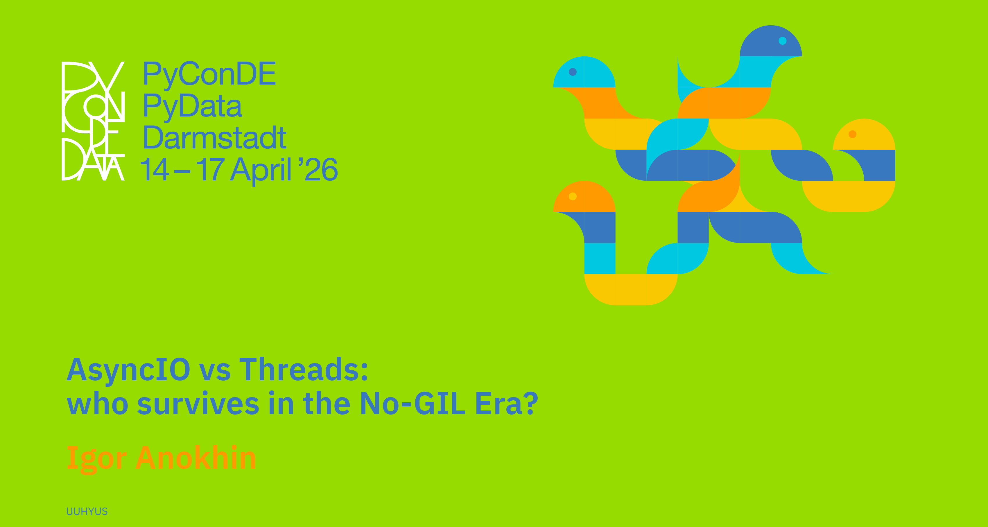 Social card for talk: AsyncIO vs Threads: who survives in the No-GIL Era?