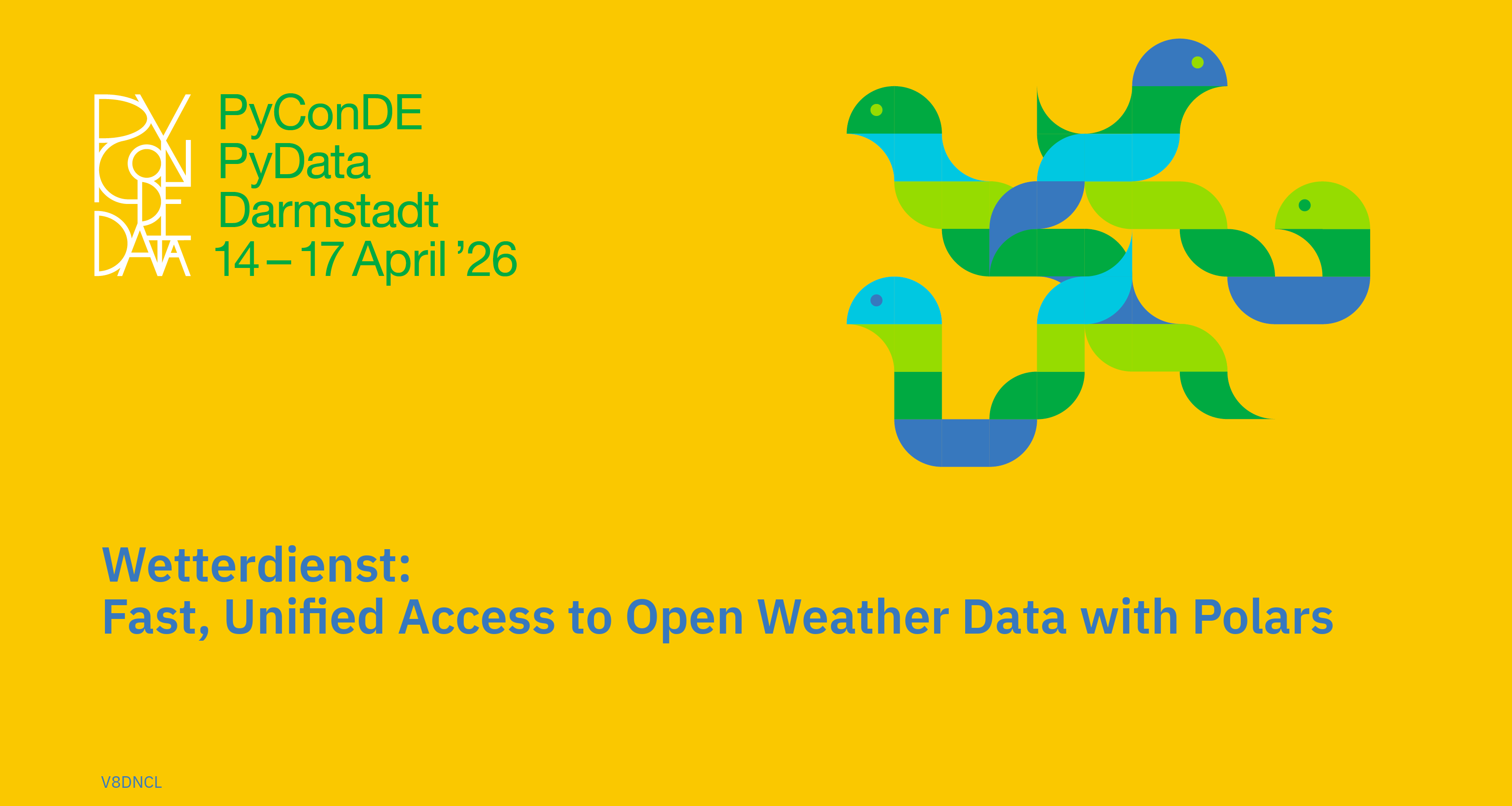 Social card for talk: Wetterdienst: Fast, Unified Access to Open Weather Data with Polars