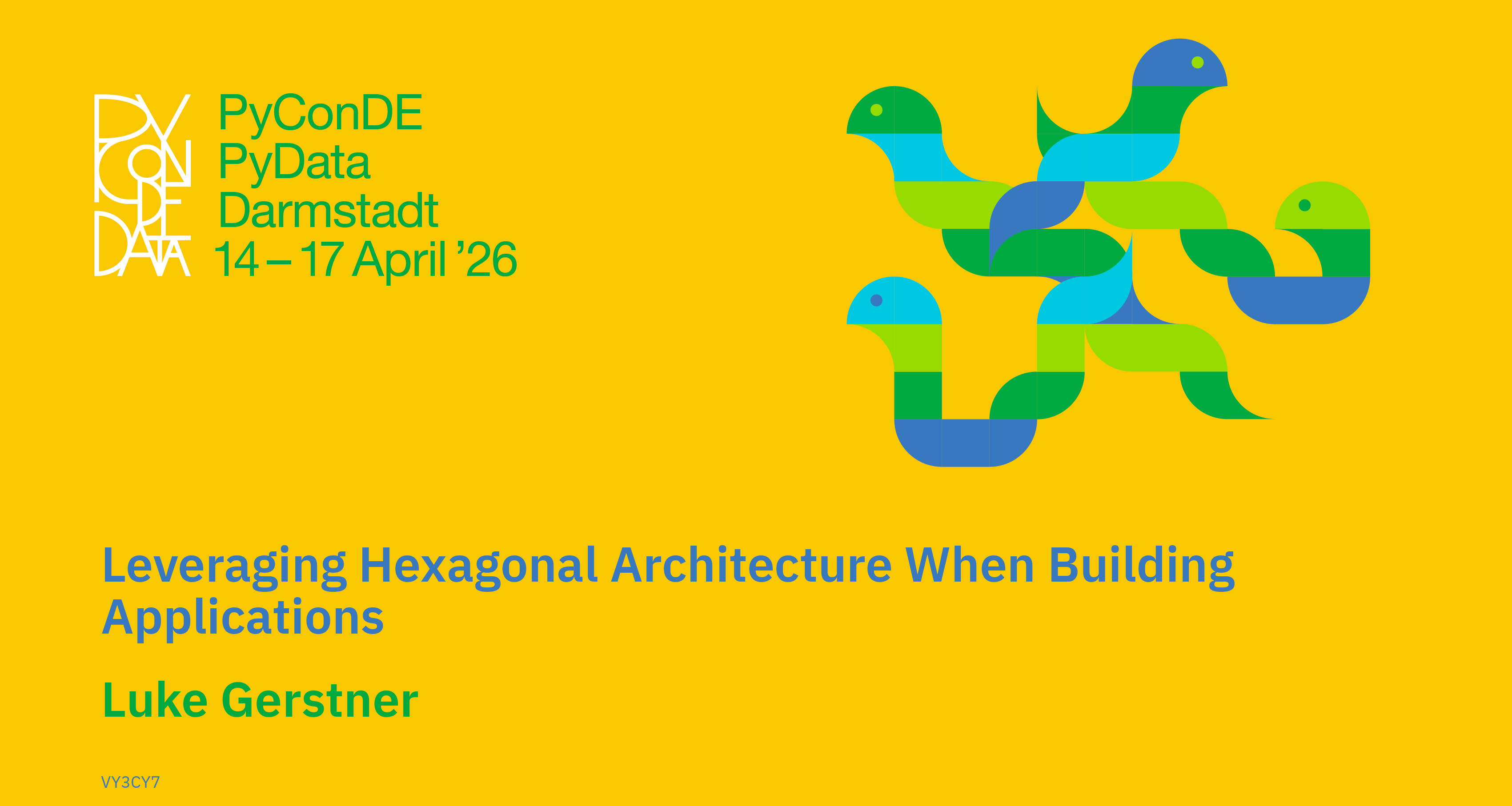 Social card for talk: Leveraging Hexagonal Architecture When Building Applications