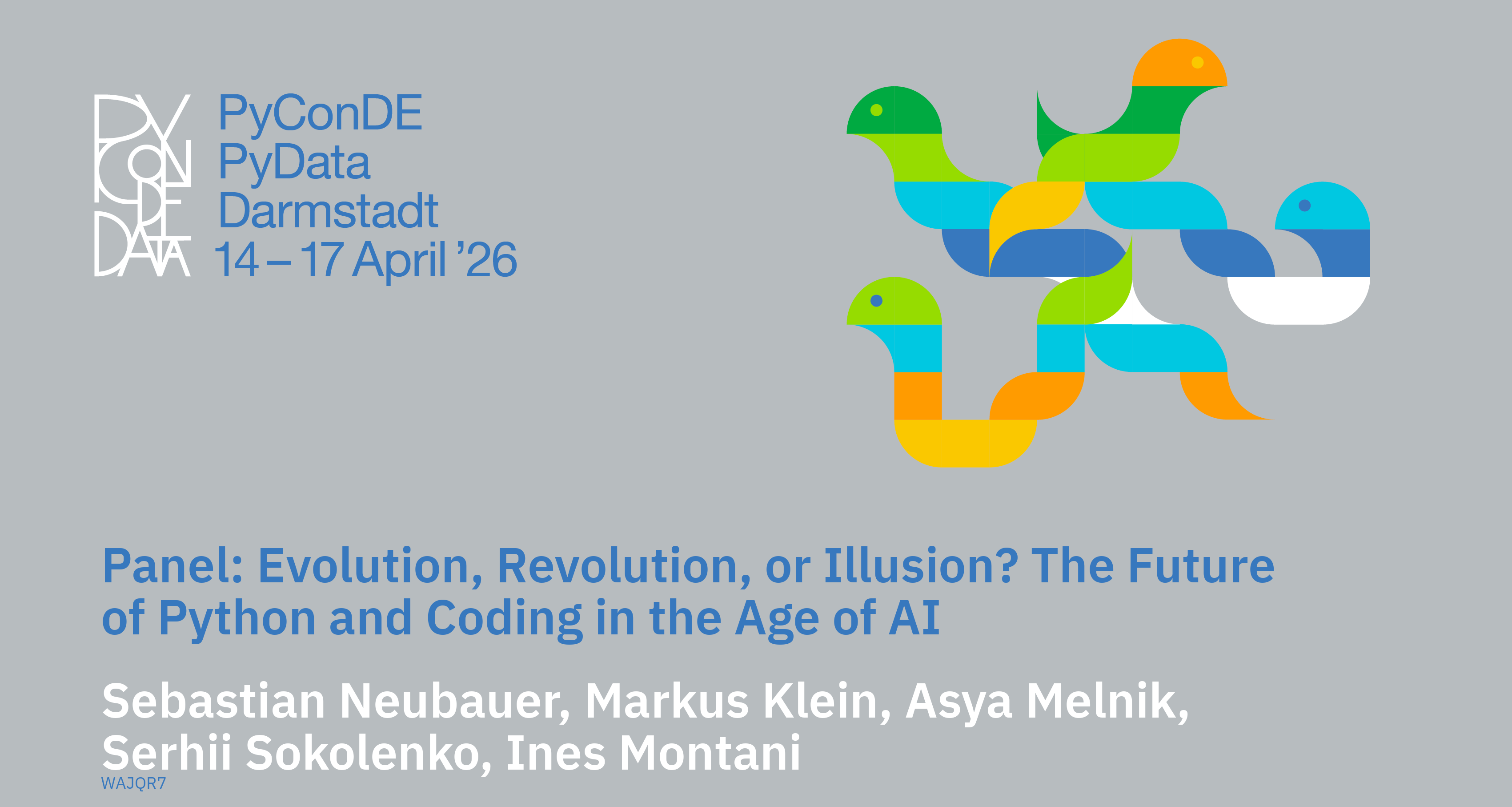 Social card for talk: Panel: Evolution, Revolution, or Illusion? The Future of Python and Coding in the Age of AI